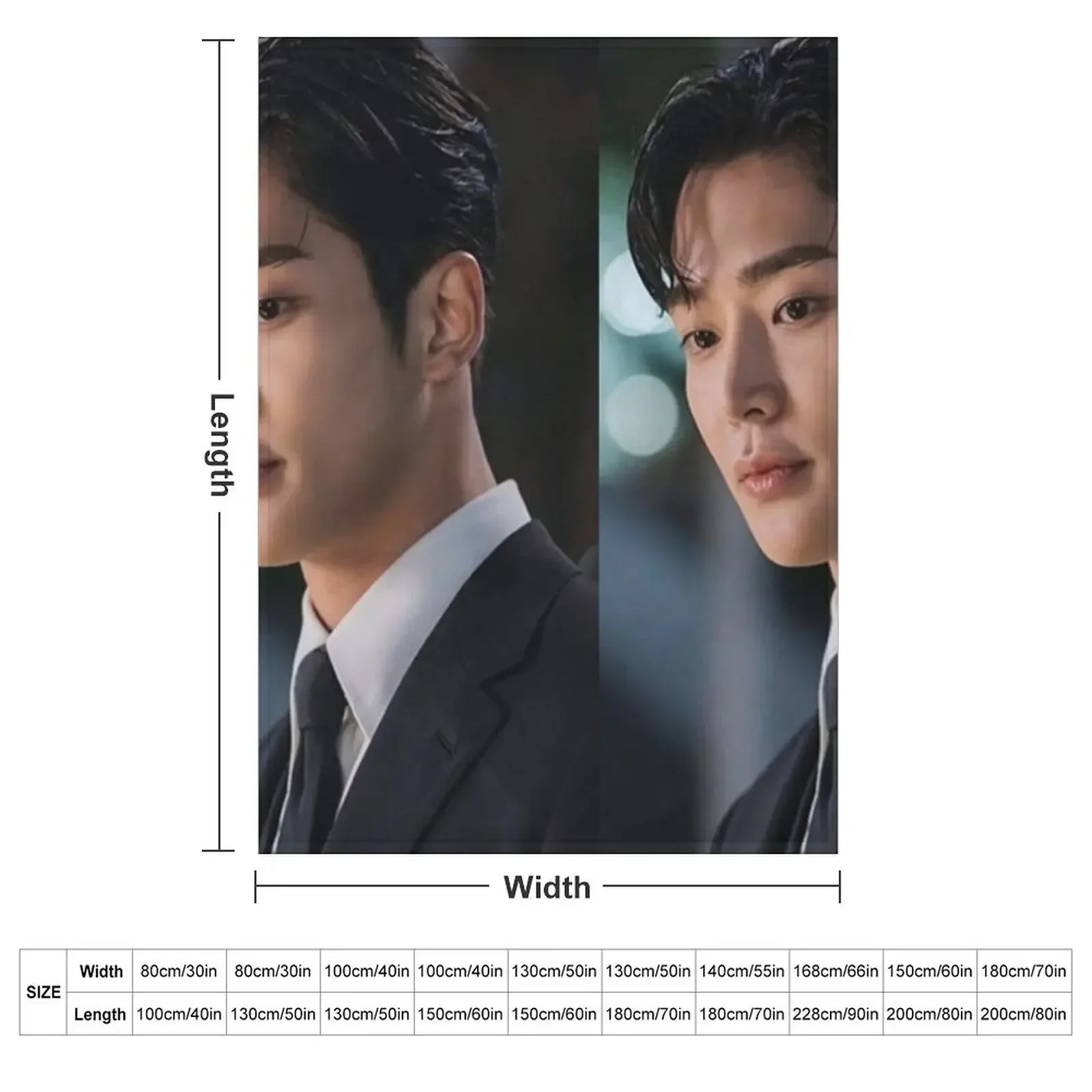 Rowoon actor Throw Blanket couch cozy soft plush fuzzy picnic outdoor blanket