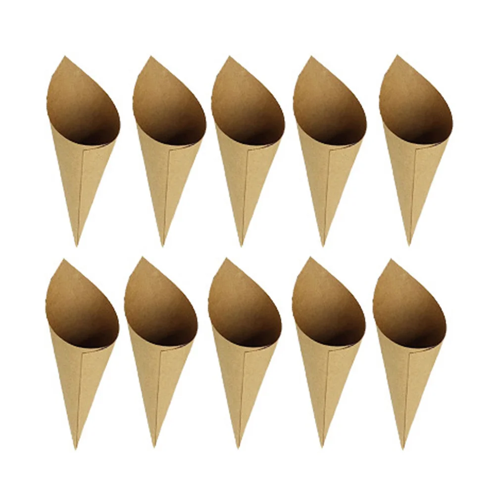 

50Pcs Conical Shaped Paper Decor Unique Confetti Holder Eco Friendly Wrapper Tube for Special Events Conical Shaped Paper Decor