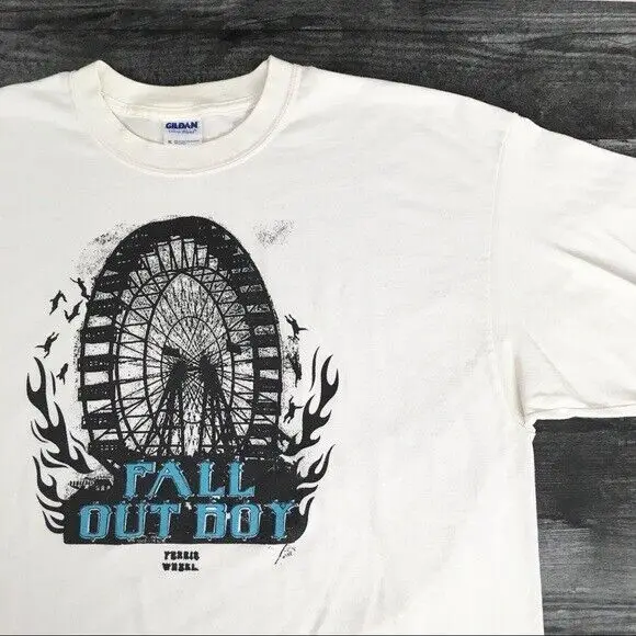 2008 Fall Out Boy Ferris Wheel Band T-shirt, brand new shirt TE4727