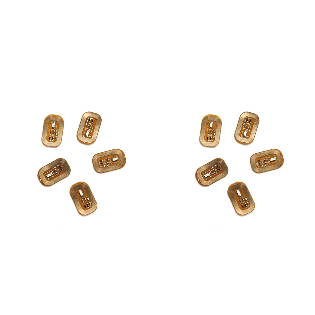 AA20-10Pcs NFC Flash Nagelaufkleber LED Bare Chip Intelligente leuchtende Nagellampe Nagelaufkleber Verbesserung, Hellblau