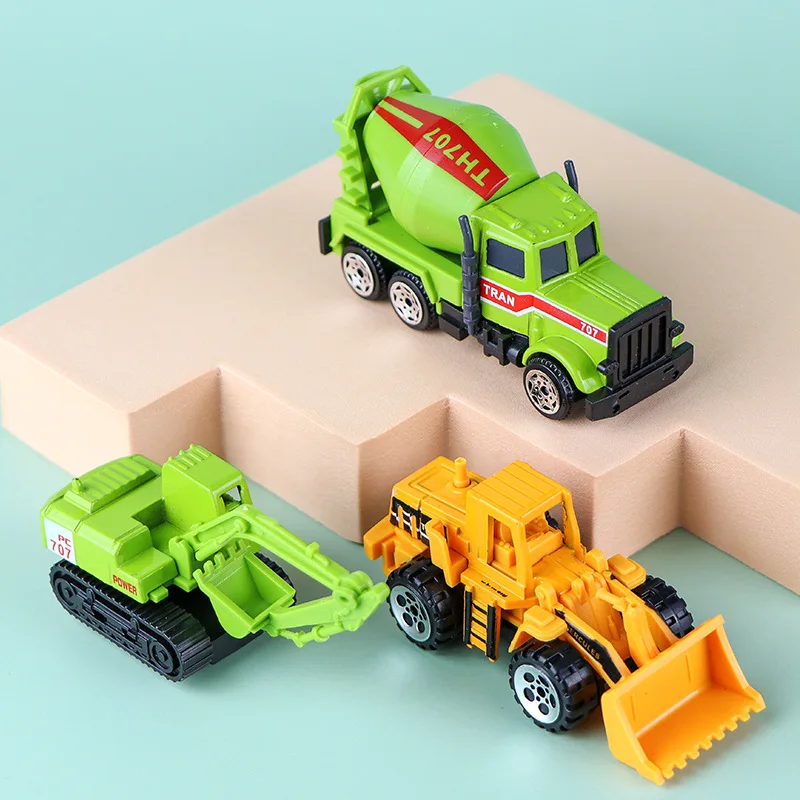 

Child's Engineering Vehicle Toys Construction Excavator Tractor Bulldozer Models Kids Toy Mini Car Toy Children Gifts B178