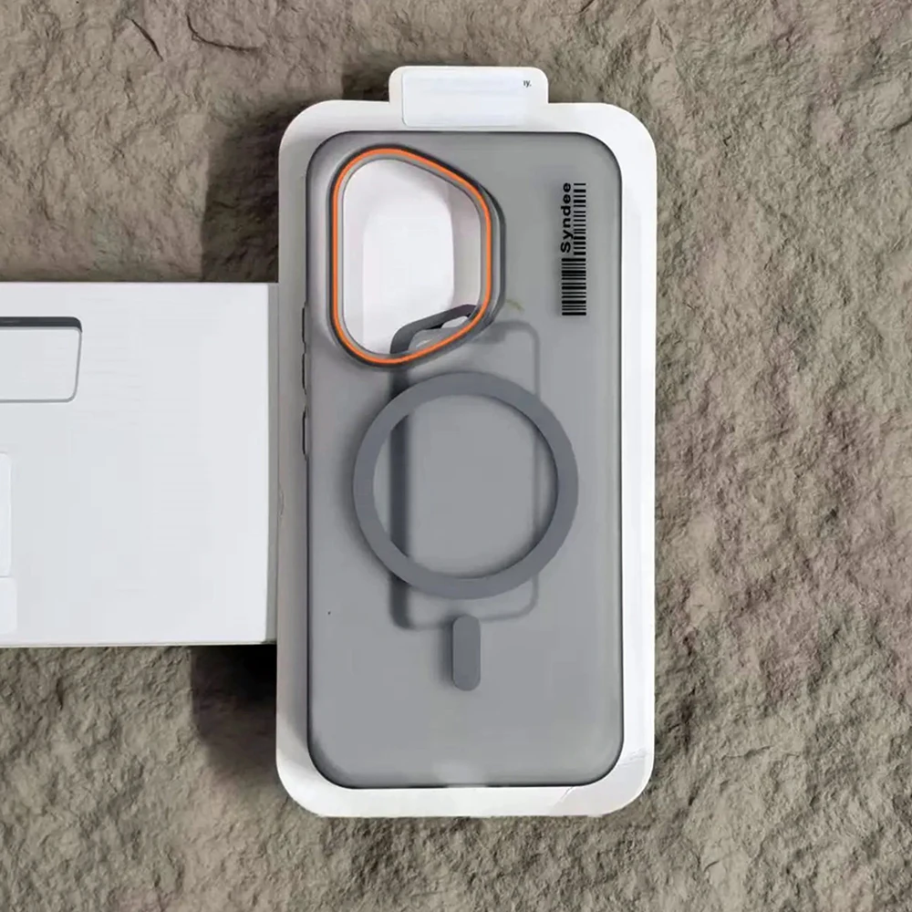 Código de barras medio transparente ultrafino para Magsafe, funda mate magnética para Huawei Honor 400 300 Ultra Magic 7 6 Pro Lite, funda dura para PC