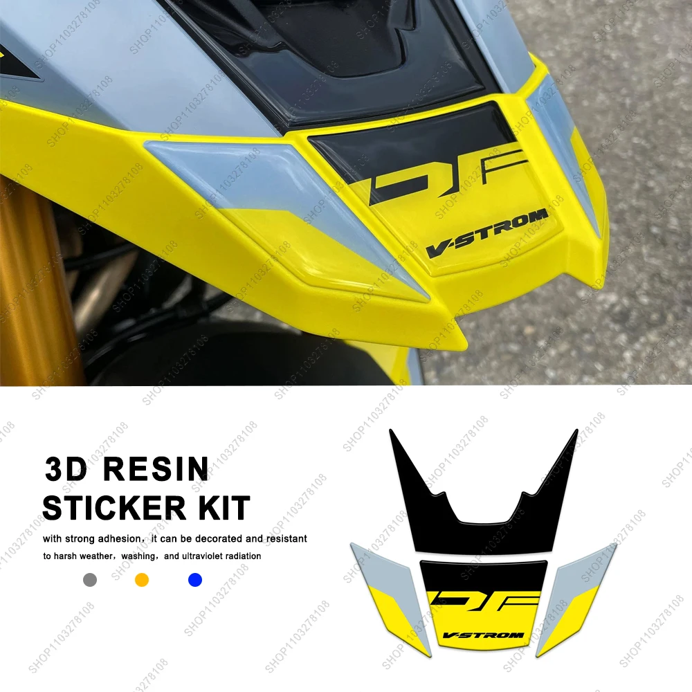 

Motorcycle Accessories Front TIP Protection Sticker Waterproof Anti-scratch 3D resin Sticker For Suzuki V-Strom 800 DE 2023