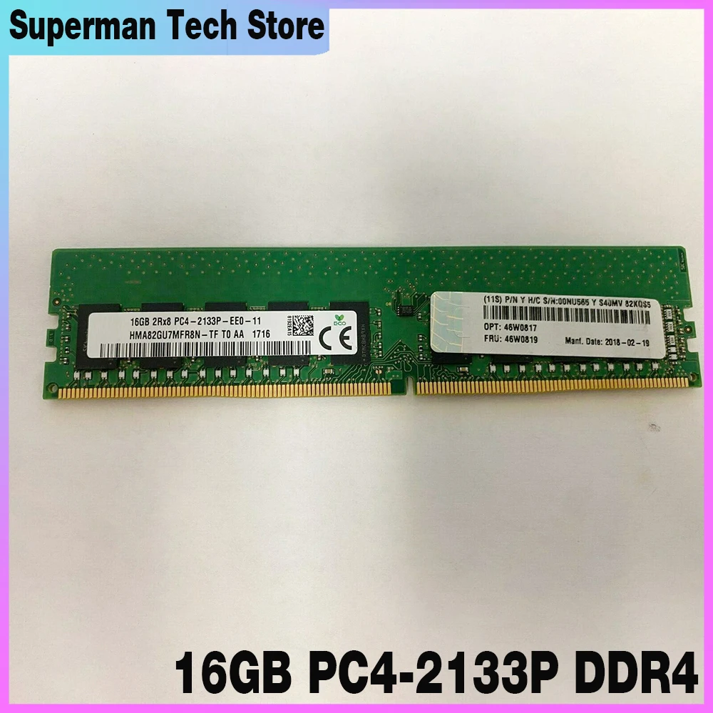 For Lenovo 46W0817 46W0819 00NU565 ECC Server Memory High Quality Fast Ship 16GB 2RX8 PC4-2133P DDR4 2133