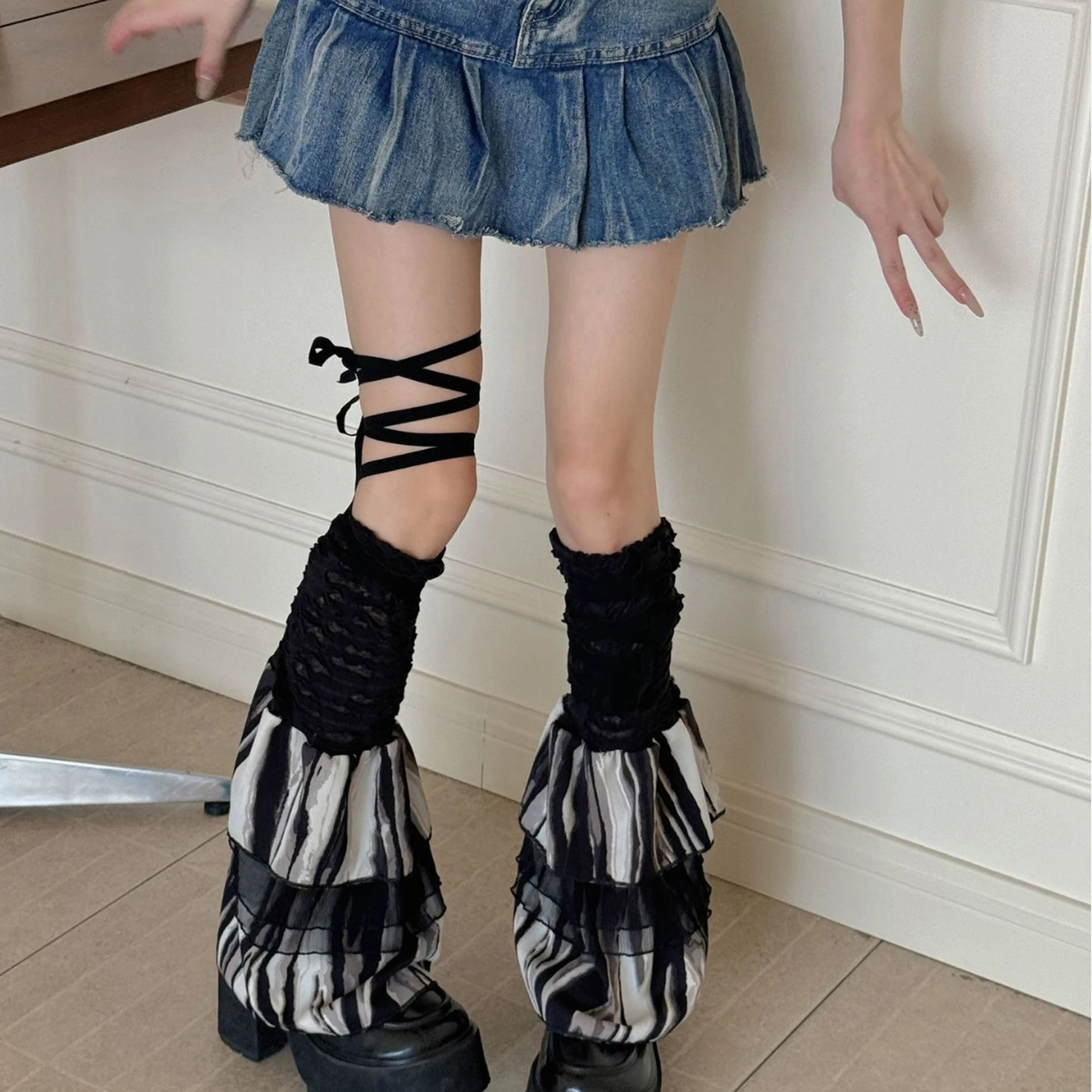 

Women s Chunky Knit Thigh High Leg Warmers with Pom Poms and Cable Knit Detail for Cozy Winter Fashion Statement