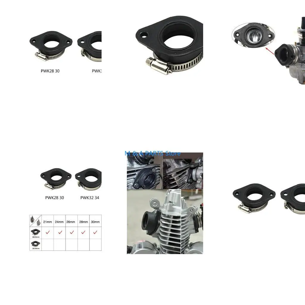 U1JF UTV Pit Dirt Bike Carburetor Manifold Joint Boot for PWK 28/30mm 32/34mm