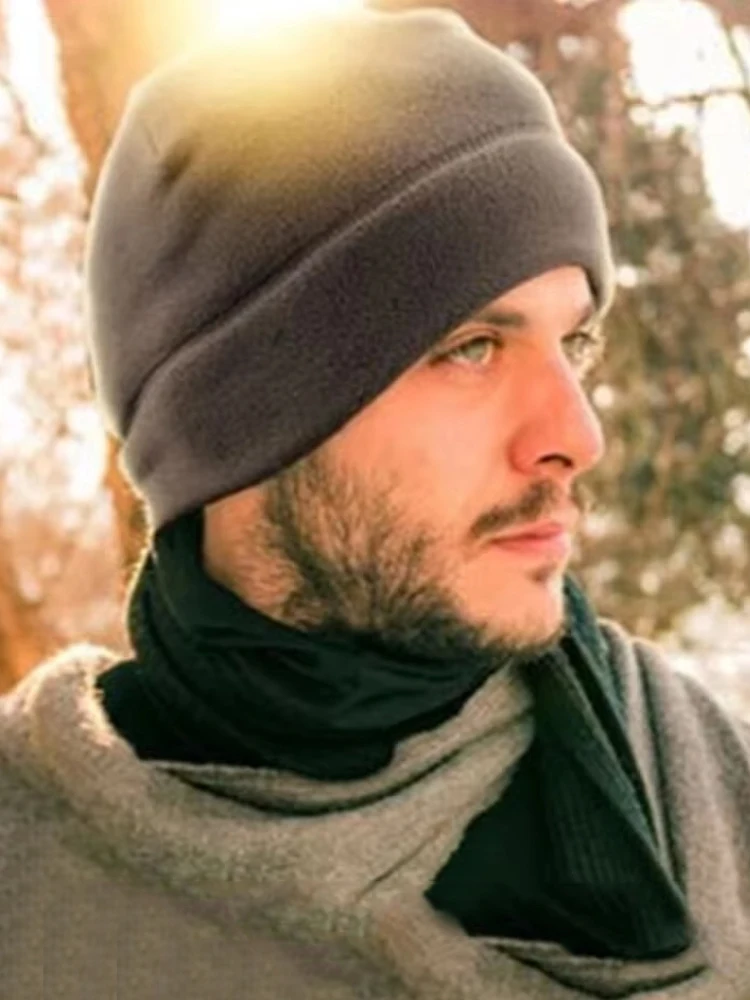 AliExpress Fleece Warm Hat Winter Cap Men Women Outdoor Sports Skiing Cycling Hat Windproof Soft Beanie Cap Male Lady Autumn Winter Hats