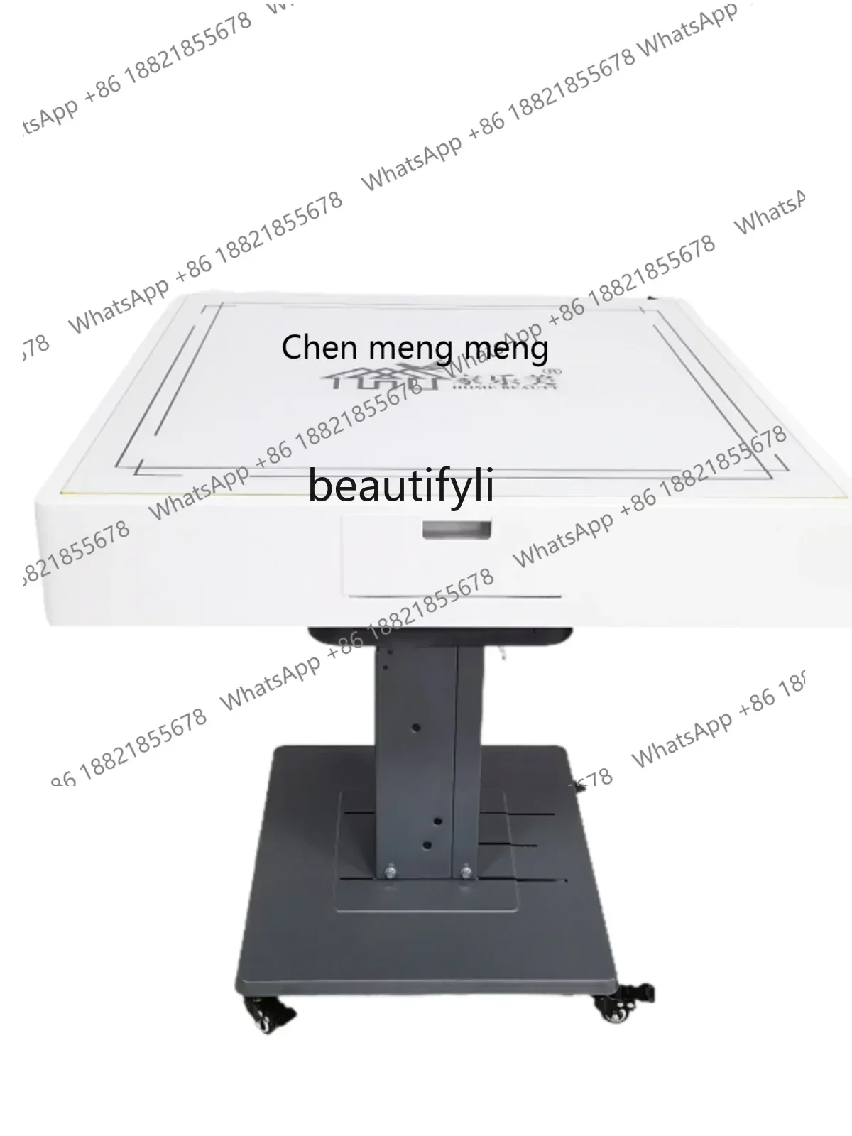 

new style Small Mahjong Machine Mahjong Table Double Drive Folding Electric Heating Roller Coaster Shrink Folding ss 7304