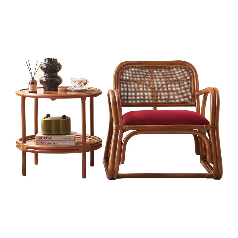 

Ваби-саби б/у стул из ротанга журнальный столик балкон спинка ретро