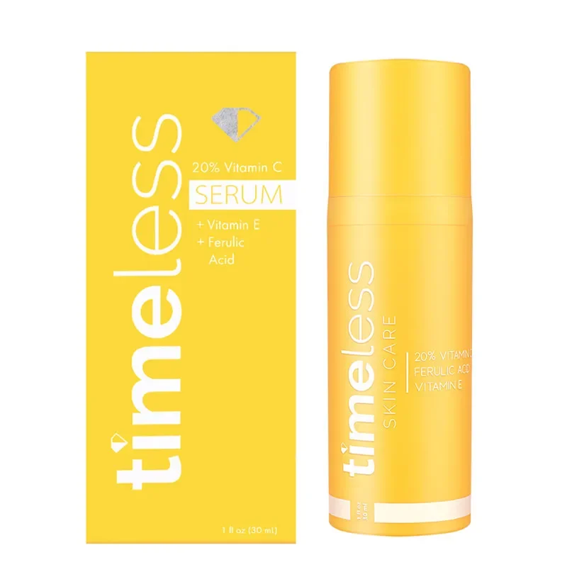 Timeless skin care 20% VITAMIN C face Acid Serum Whitening Moisturizing skin Anti Wrinkle face care women makeup cosmetic