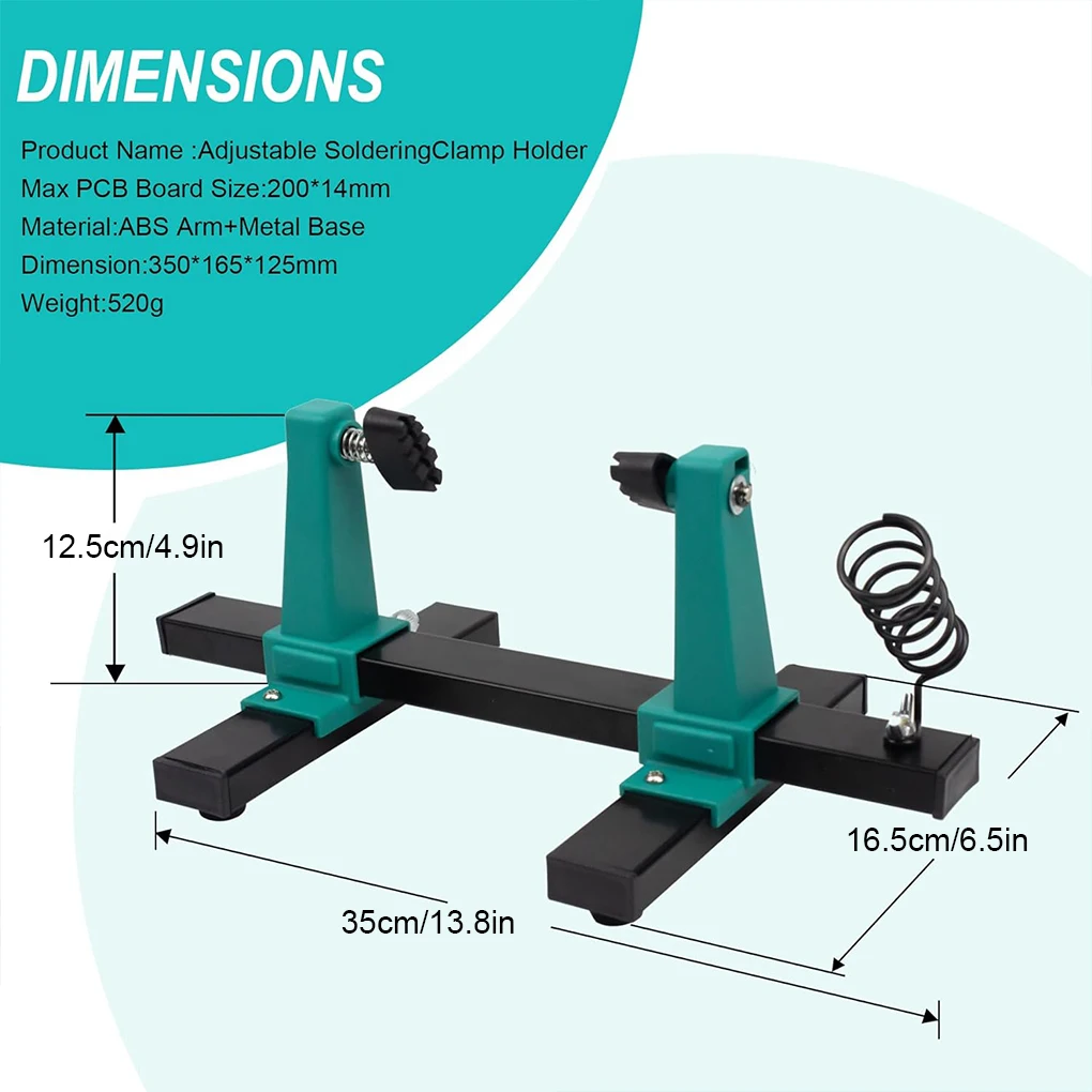 Circuit Board Welding Repairing Disassembly Fixture Adjustable MotherBoard Holder 360° Rotation MainBoard Clamp Soldering Iron