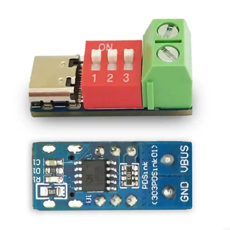 5Pcs Board Module Decoy Board Fast Charge Fast Speed Charging Adapter Power Delivery Boost Module USB Type C to 5-20V