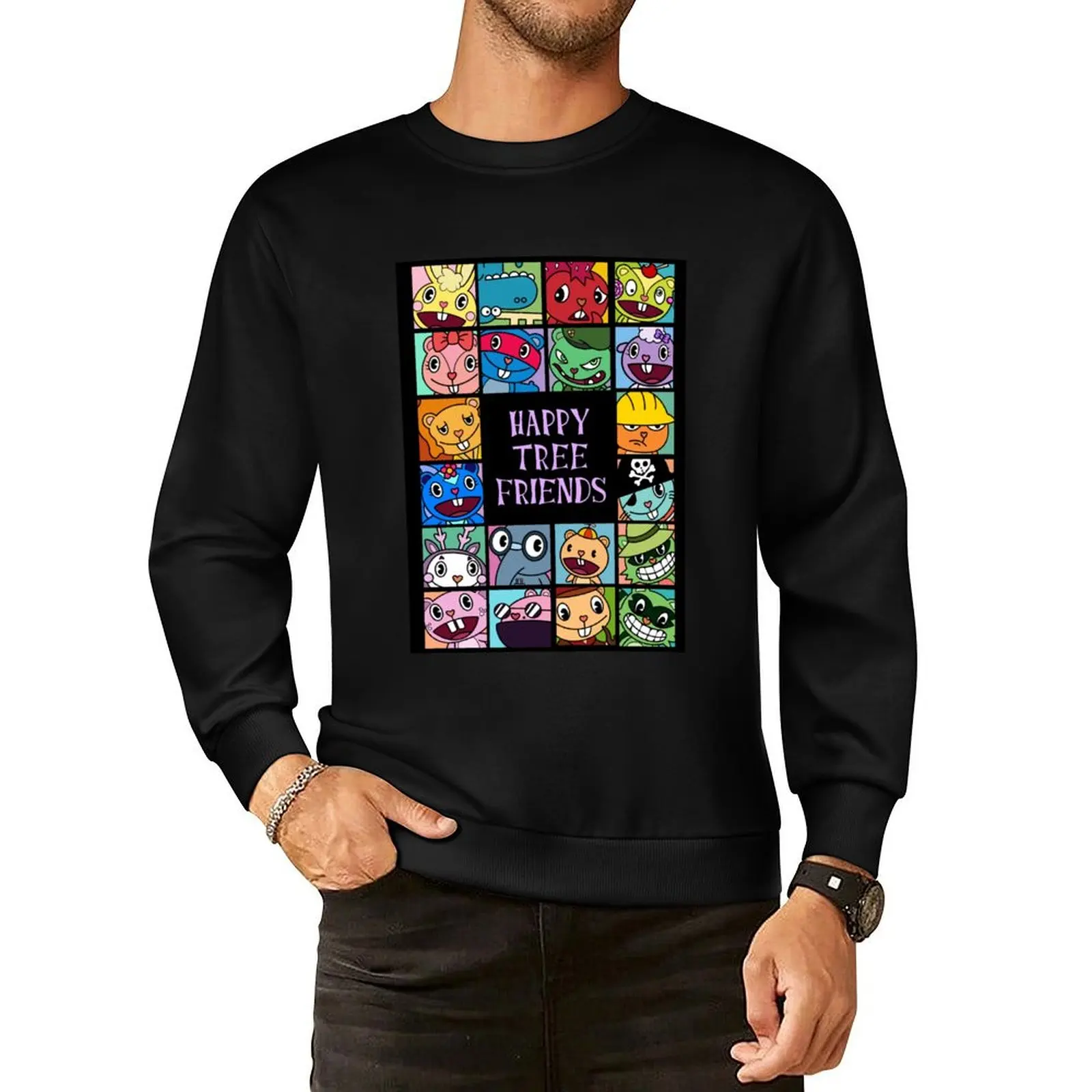 

Happy Tree Friends Pullover Hoodie men's autumn clothes winter clothes hooded shirt sports sweatshirt man