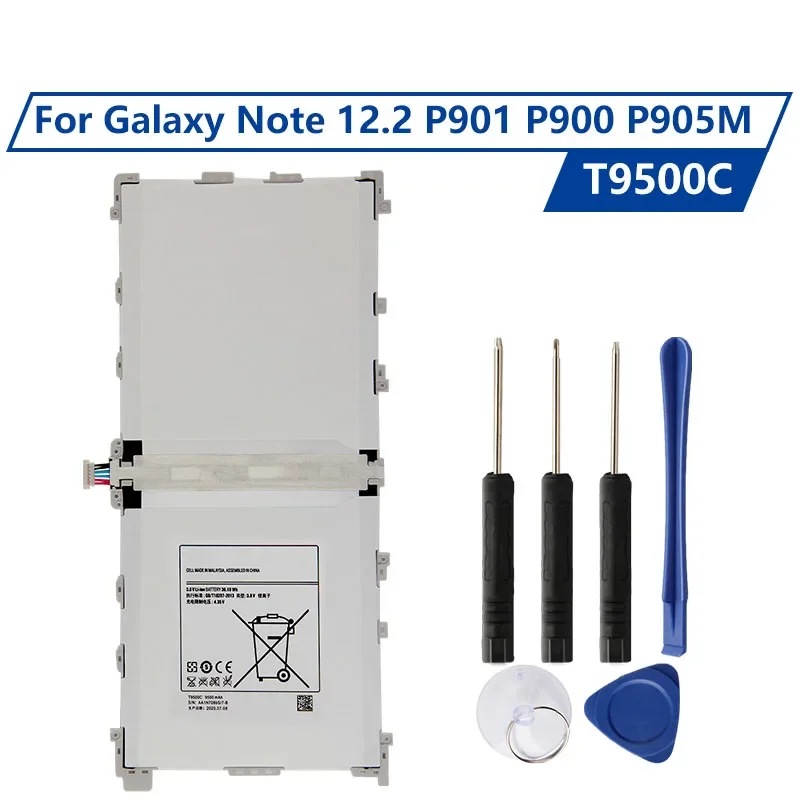 

Replacement Battery T9500C T9500E T9500U For SAMSUNG Galaxy Note 12.2 P900 P901 P905 SM-T900 SM-P900 SM-P905 9500mAh