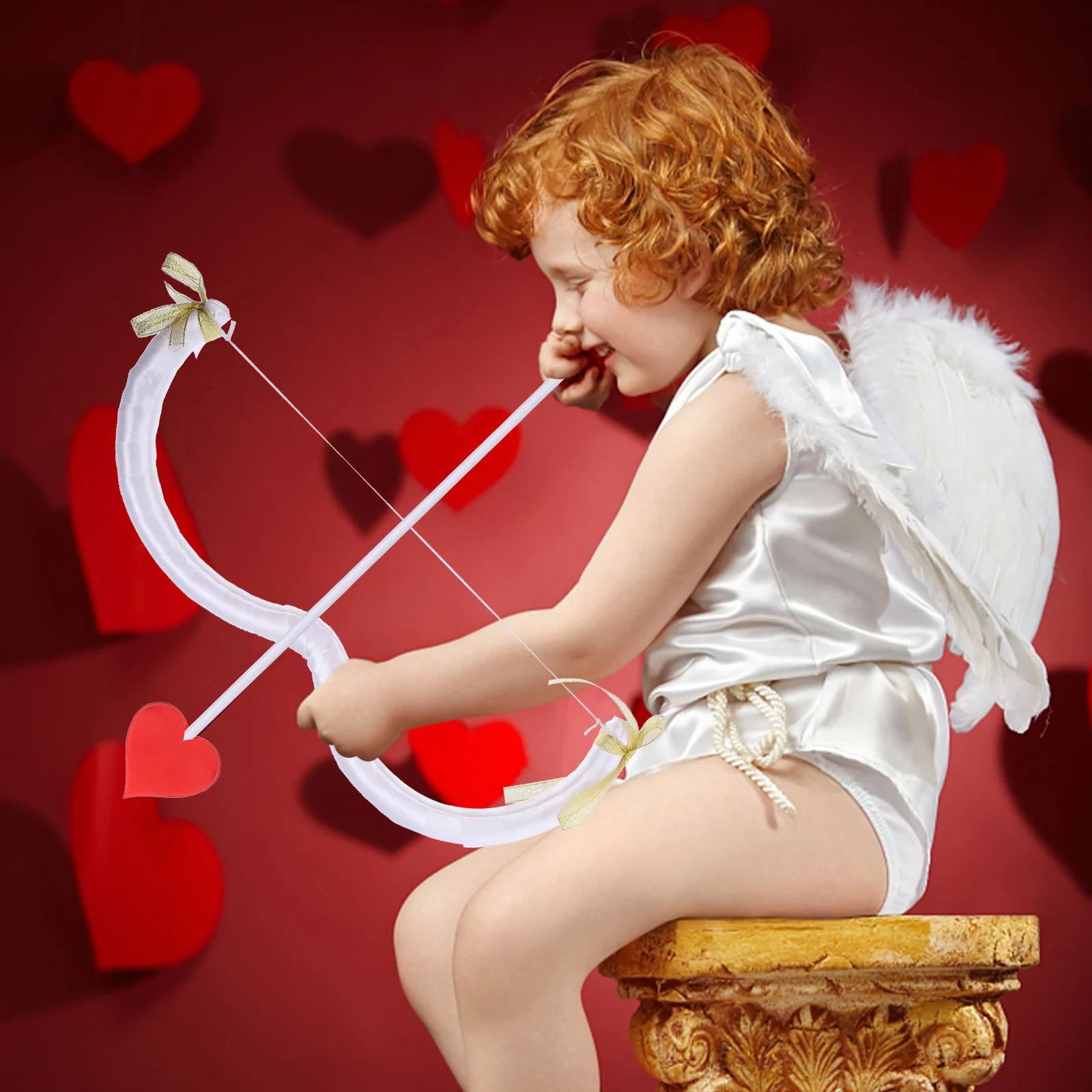 

Cupid Bow and Arrow Valentines Costume Accessory Props Arrows Red Suit Infant Products Child