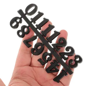 5 Sets Clock Arabic Numbers Clock Replacement Numbers Plastic Arabic Clocks Repair Parts Roman Numeral Wall Clock Number Plates