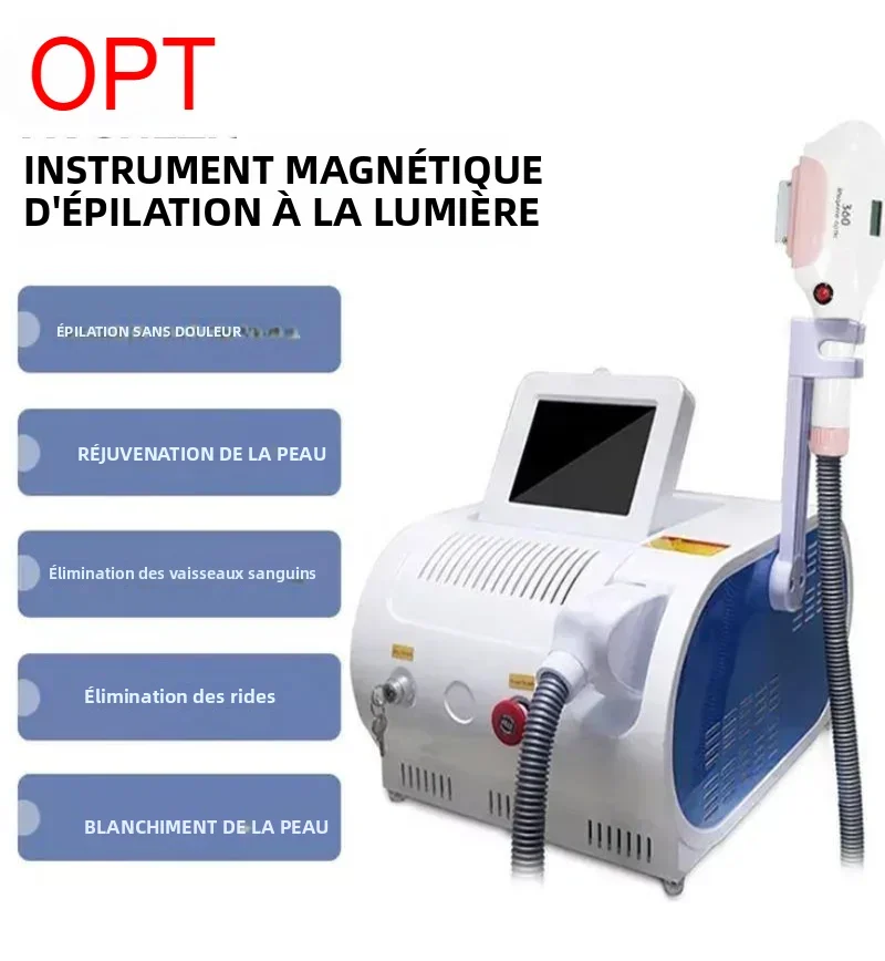 Appareil portable IPL OPT Laser 600 000 impulsions pour l'épilation, le rajeunissement cutané, le blanchiment et l'élimination des taches de rousseur, pour salon et usage domestique.