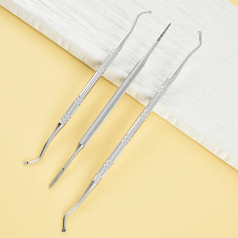 Limes à ongles en acier inoxydable double face pour correction des ongles incarnés, soin des ongles des pieds, manucure, pédicure, outil de nettoyage des pieds
