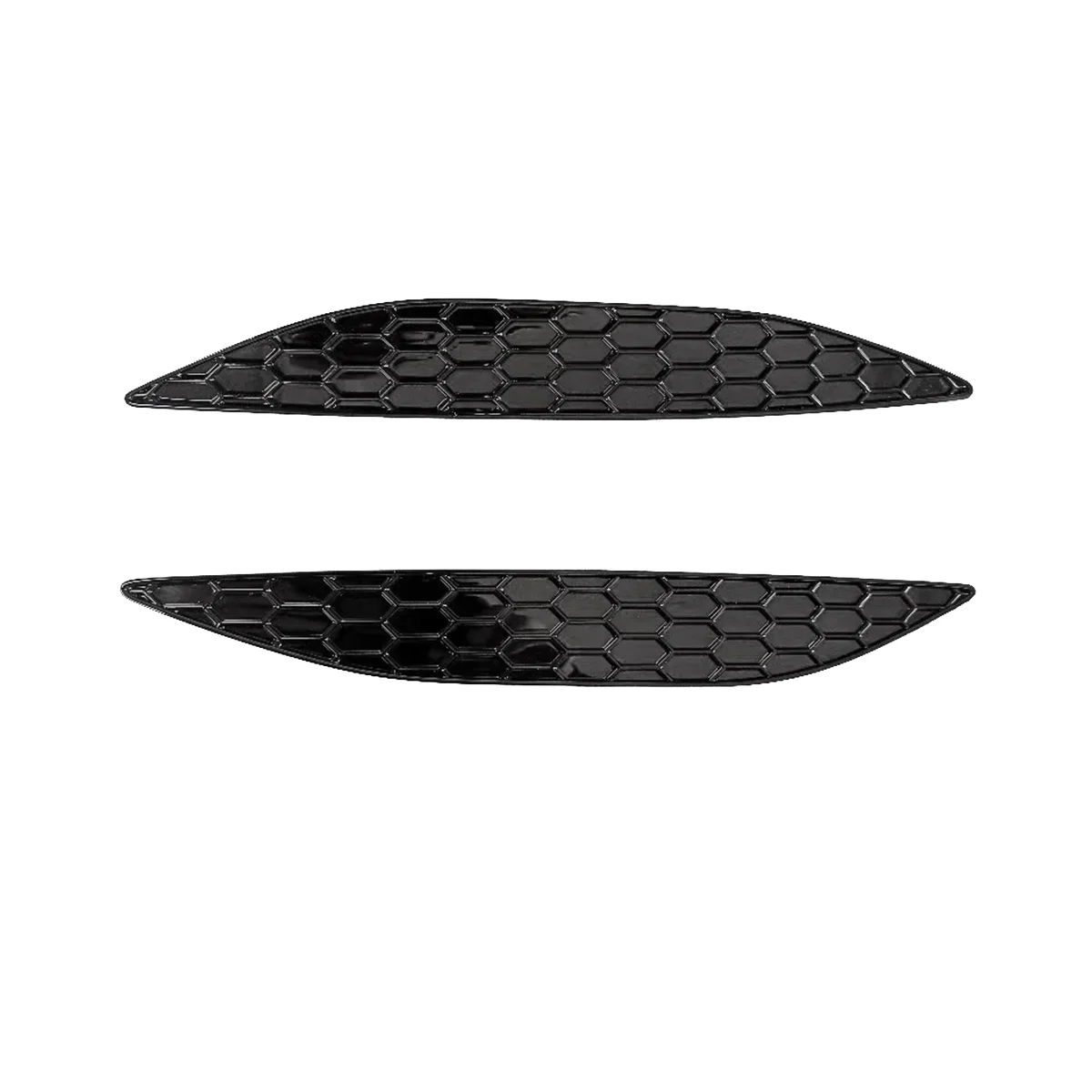 2Pcs Car Styling Honeycomb Tail Rear Fog Light Cover Trim Sticker for VW Golf MK7 7R/Rline 2014-2018 Rear Bumper Strips