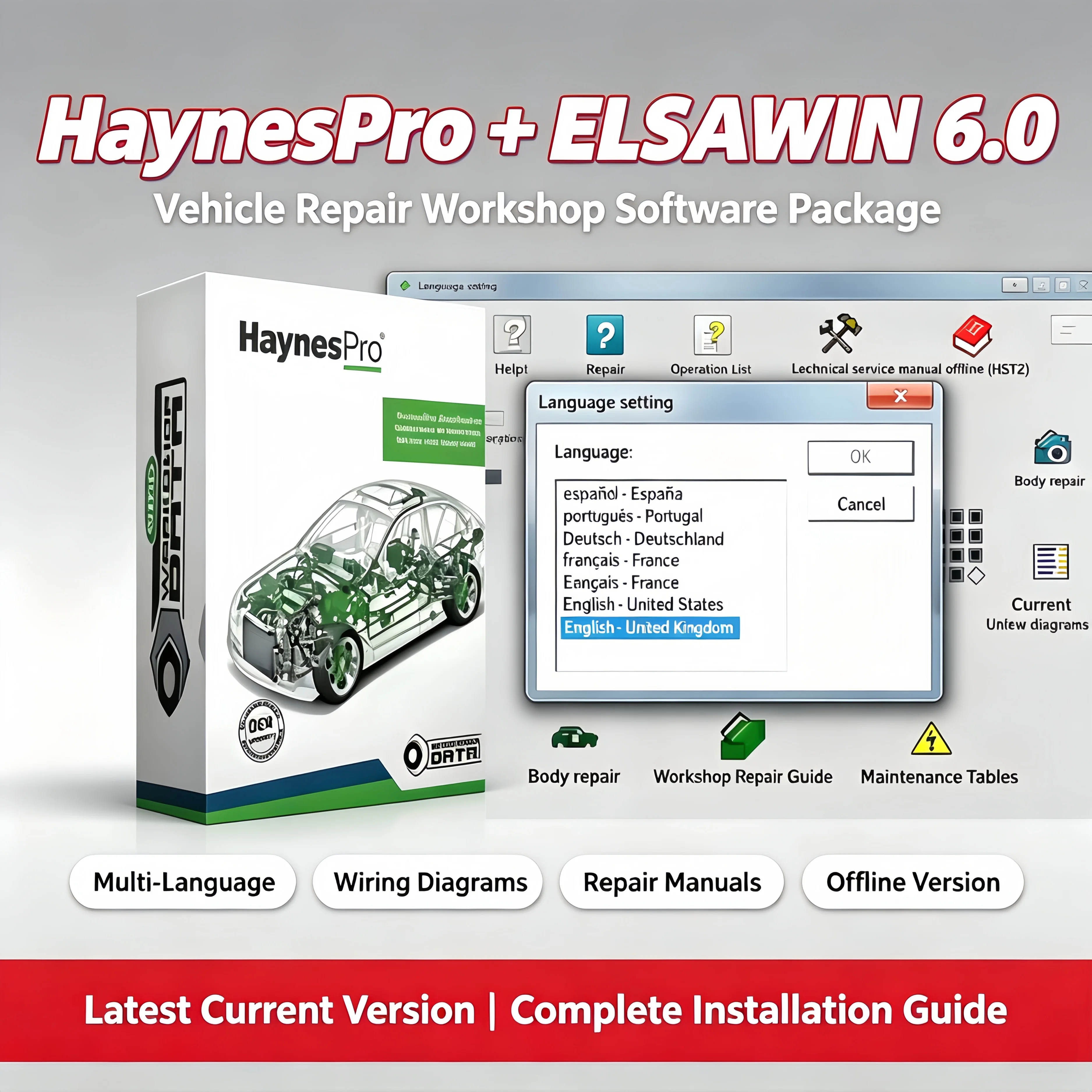 2026 Hot Sale ELSAWIN 6.0 + Haynes PRO Auto Repair Software, VW Audi Skoda Workshop Manuals, Multi-Language, Instant Download