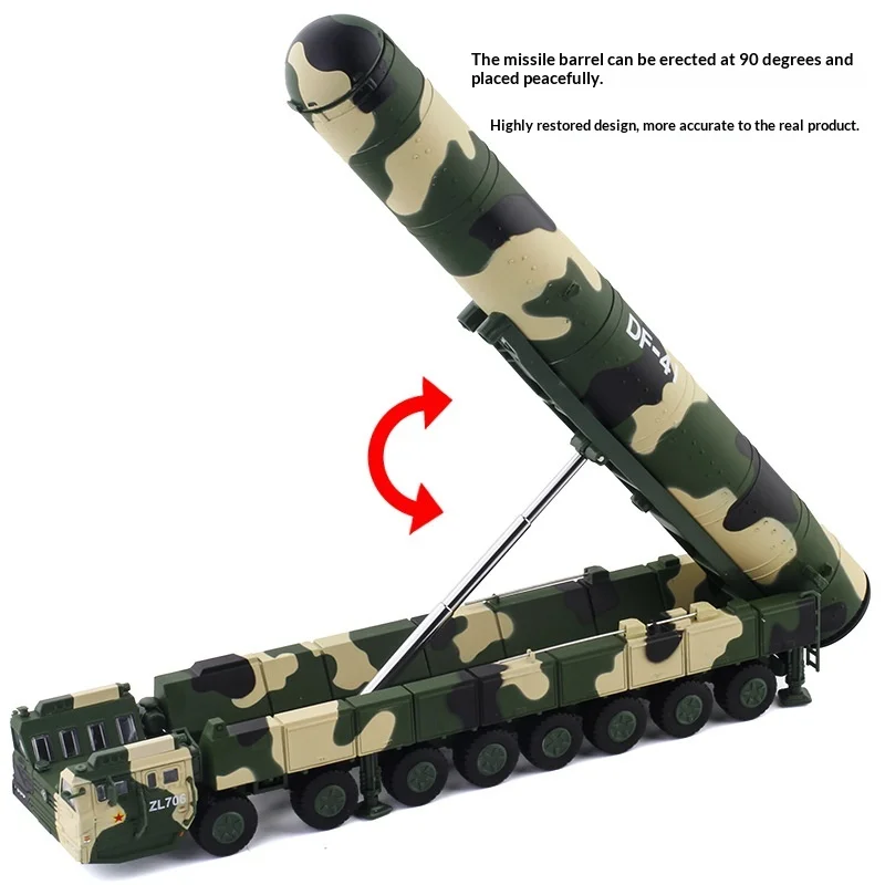 1:82 Scale Dongfeng Df41  Ballistic Missile Alloy Military Model 685014 Boxed For Collectors
