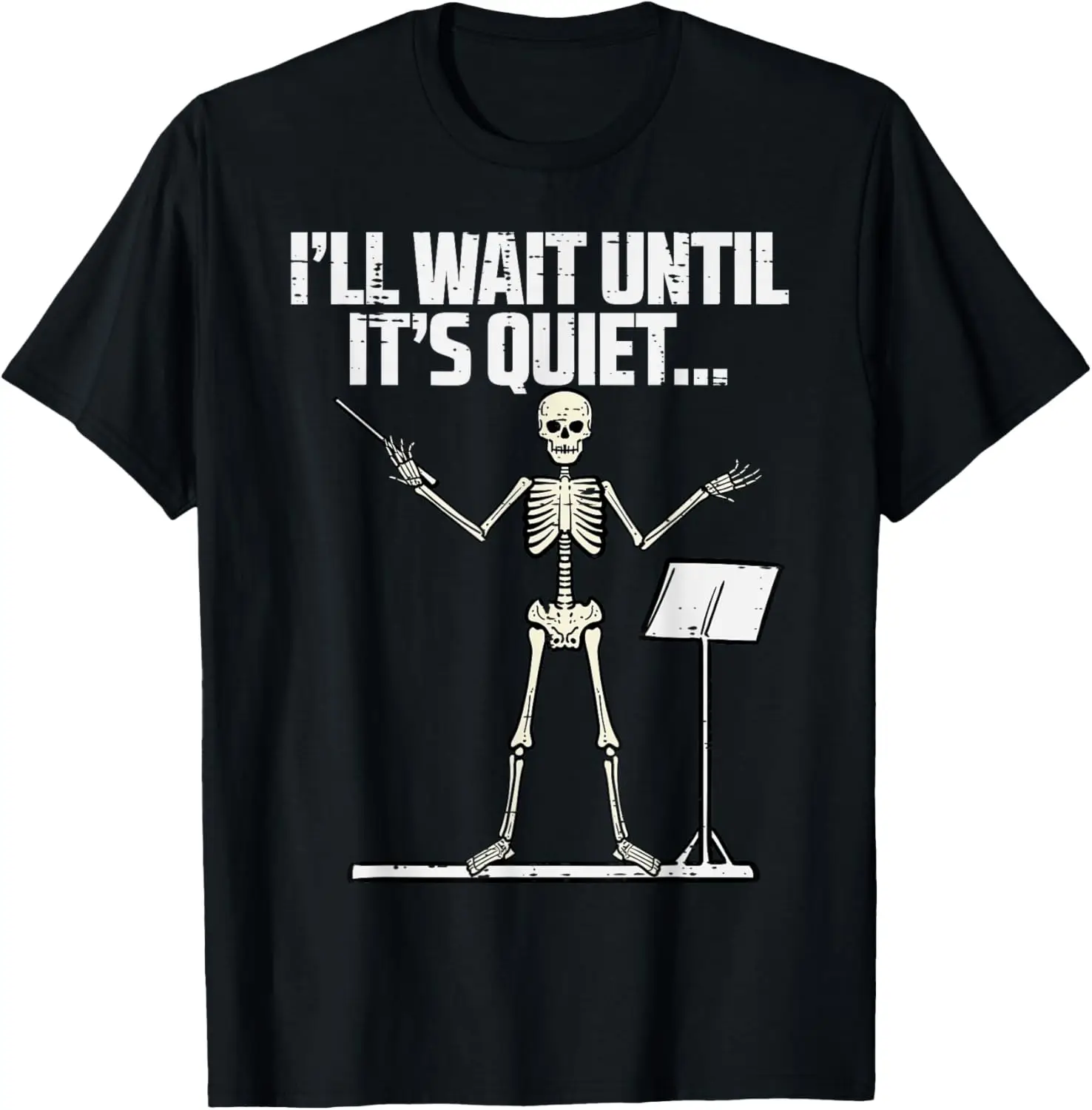 Halloween Music Conductor Wait Until Quiet Costume Men Women T-Shirt