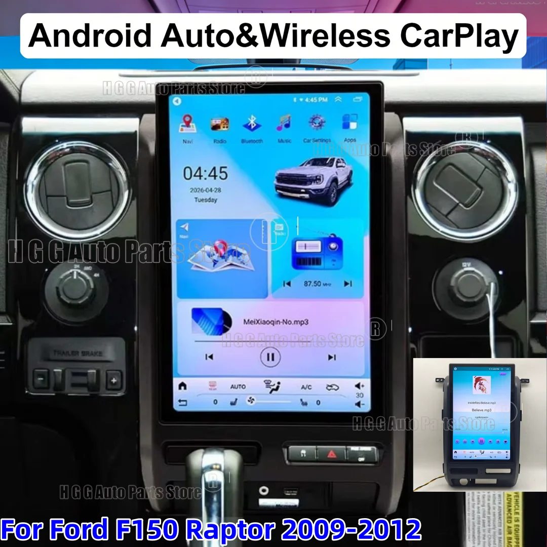 14inch Android For Ford F150 F-150 Raptor 2009-2012 Multimedia Video Car Radio Screen Player Navigation GPS Auto Unit Manual