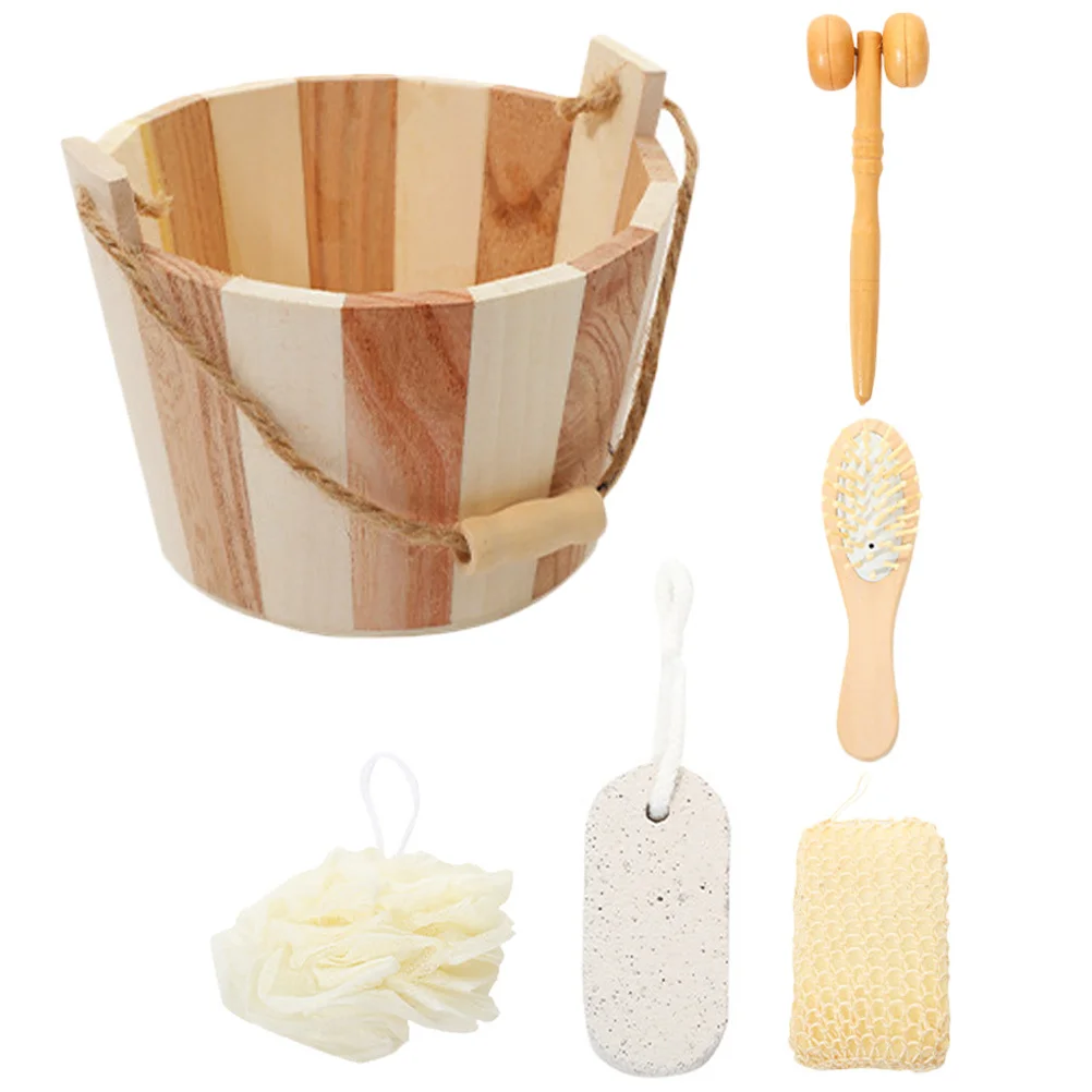 

1 Body Scrubber Kit Bath Accessories Body Exfoliating Tool Skin Cleaning Set Reusable Bathing Tools Portable Shower Ball Back