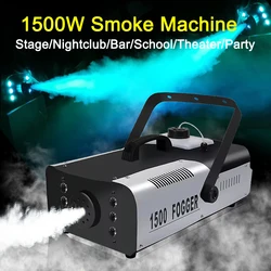 1500W LED Fog Smoke Machine telecomando stage effect Fogger Generator attrezzatura professionale per Wedding DJ Disco Party Bar