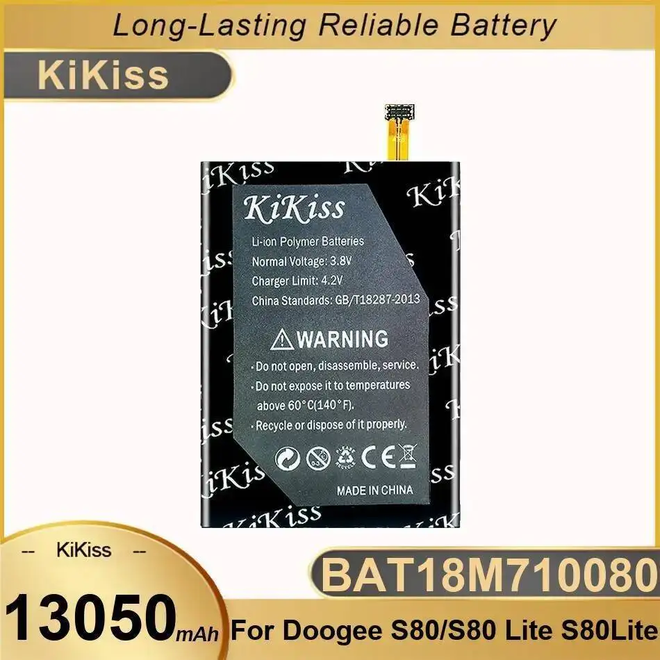 

BAT18M710080 Аккумулятор мобильного телефона Надежная замена для Doogee S80 Lite 13050 мАч Длительная производительность