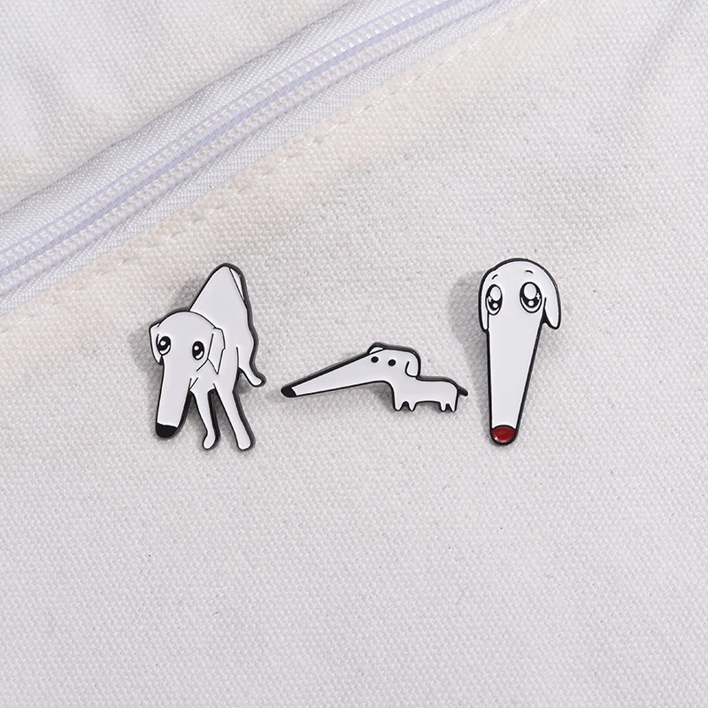 Cute Proboscis Dog Enamel Pins Custom Let Me Do It For You Brooch Lapel Badges Cartoon Animal Pet Jewelry Gift For Dog Lovers images - 6