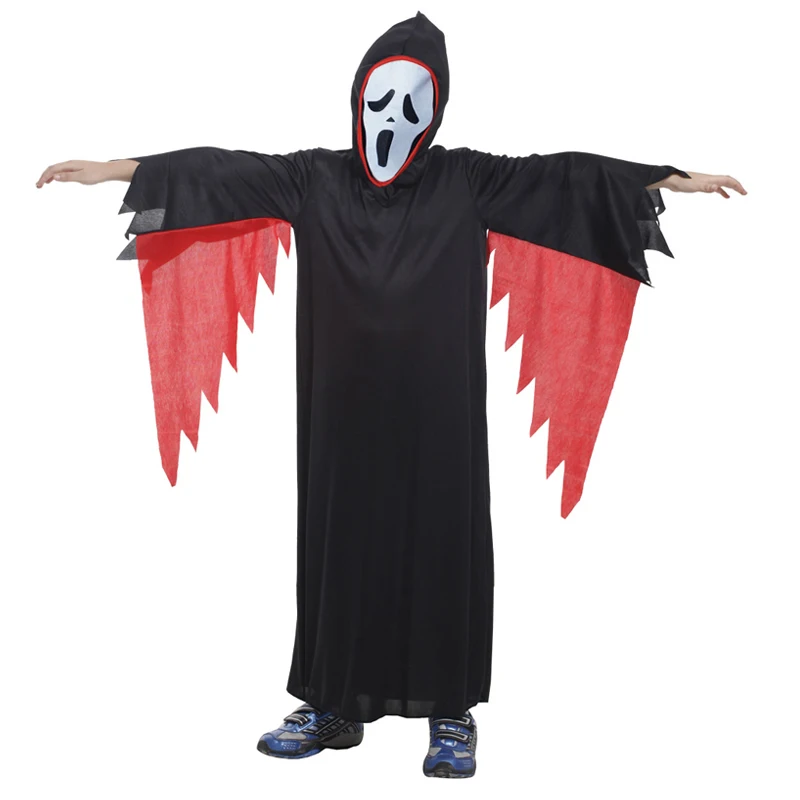 Kids Child Scary Gothic Boys Vampire Dracula Costumes Halloween  Carnival Role Play Horrible Party Dress Up