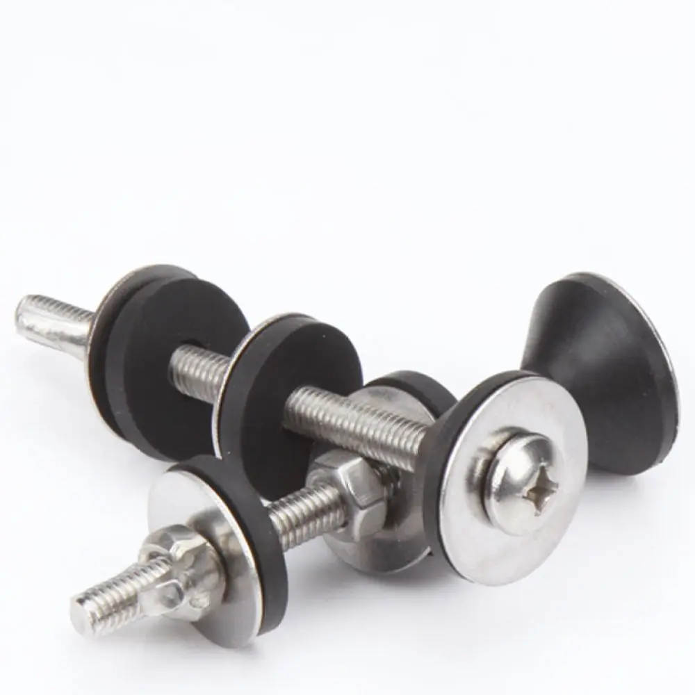 Toilet Tank To Bowl Bolts Replacement Kit 304 Stainless Steel Fixing Screws For Wuge Kitchen Bathroom Hardware Repair Parts