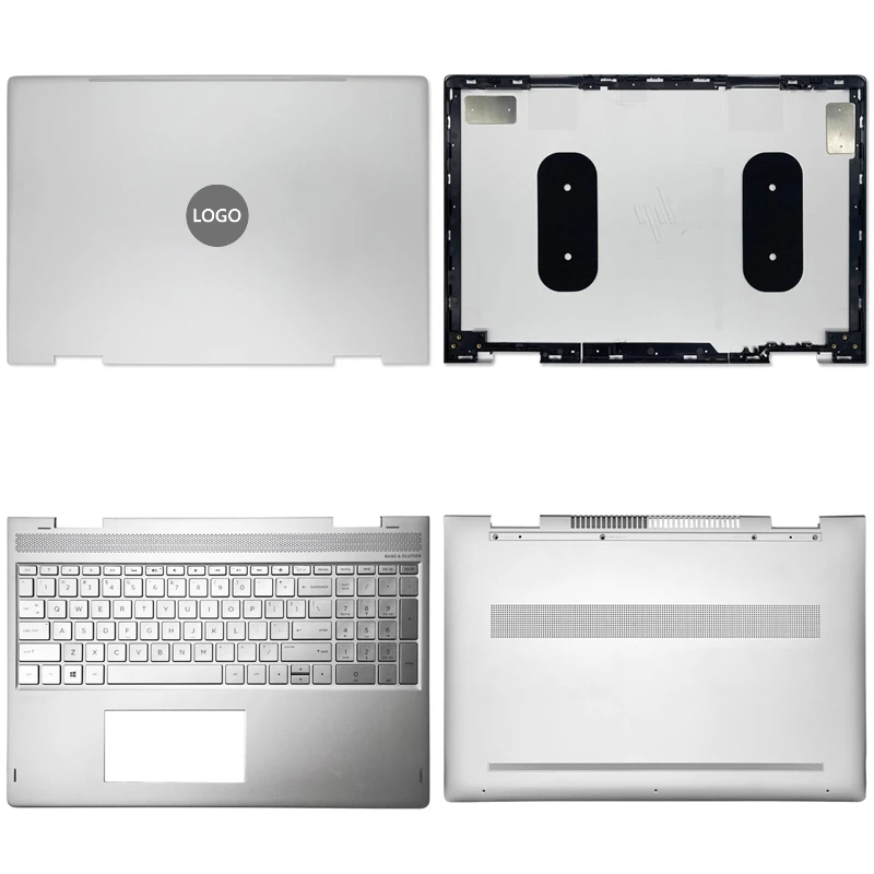 

New For HP ENVY X360 15-BP 15M-BQ TPN-W127 Laptop LCD Back Cover Front Bezel Upper Palmrest Bottom Base Case Keyboard Hinges