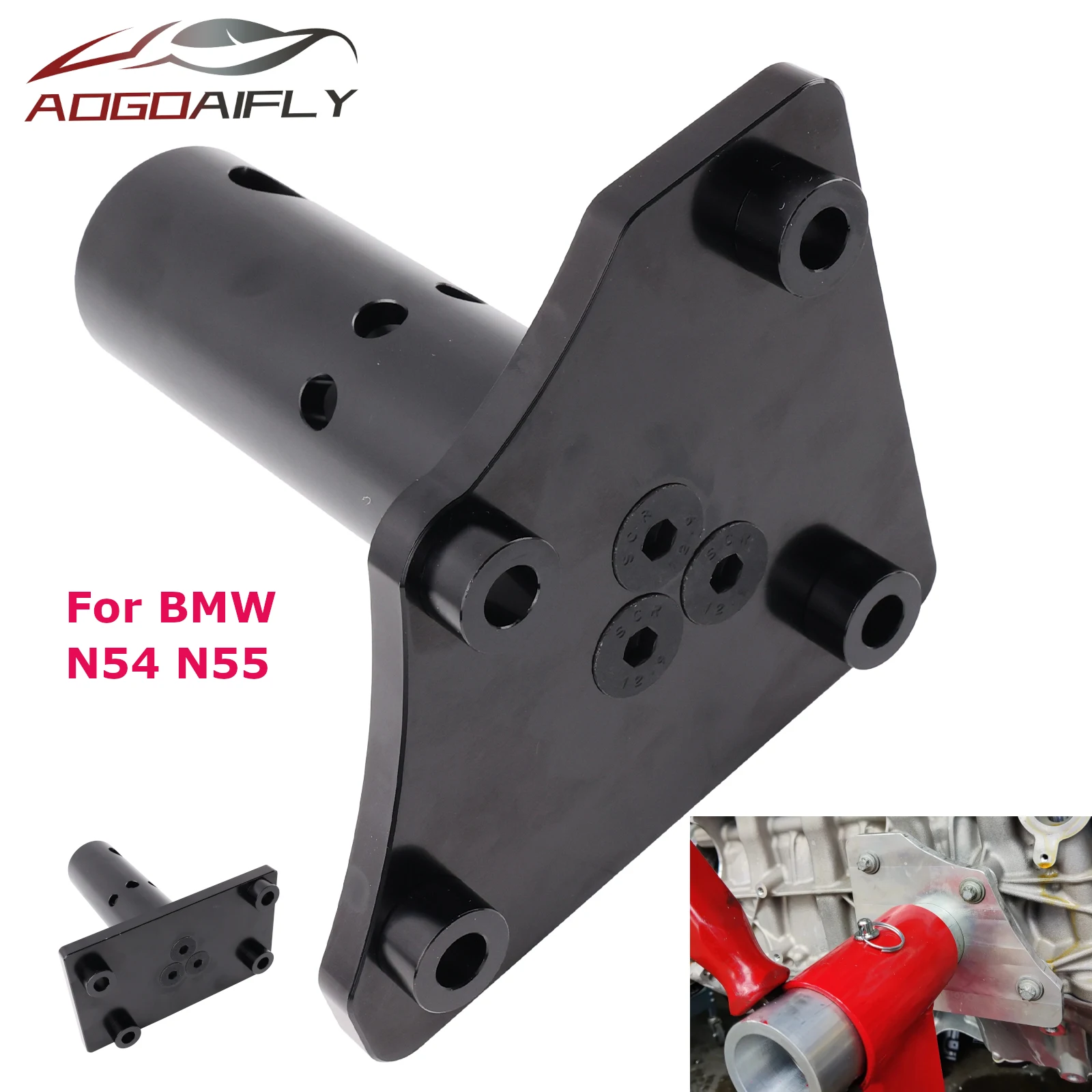 N54 N55 Engine Lightweight Stand Adapter Plate Safe Rebuilding Billet Aluminum for BMW S55 B58 S58