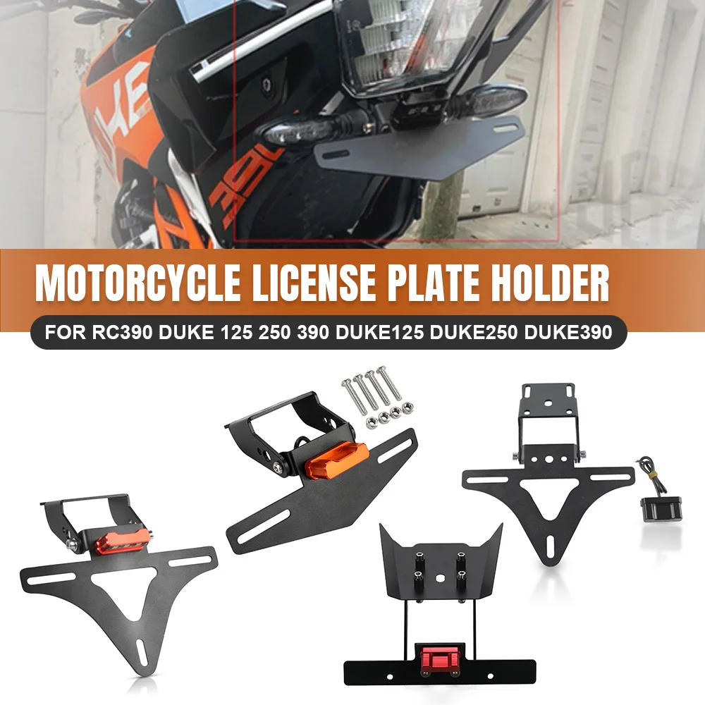 

Motorcycle Accessories For RC390 Duke 125 250 390 DUKE125 DUKE250 DUKE390 Rear License Plate Holder Number Plate Bracket