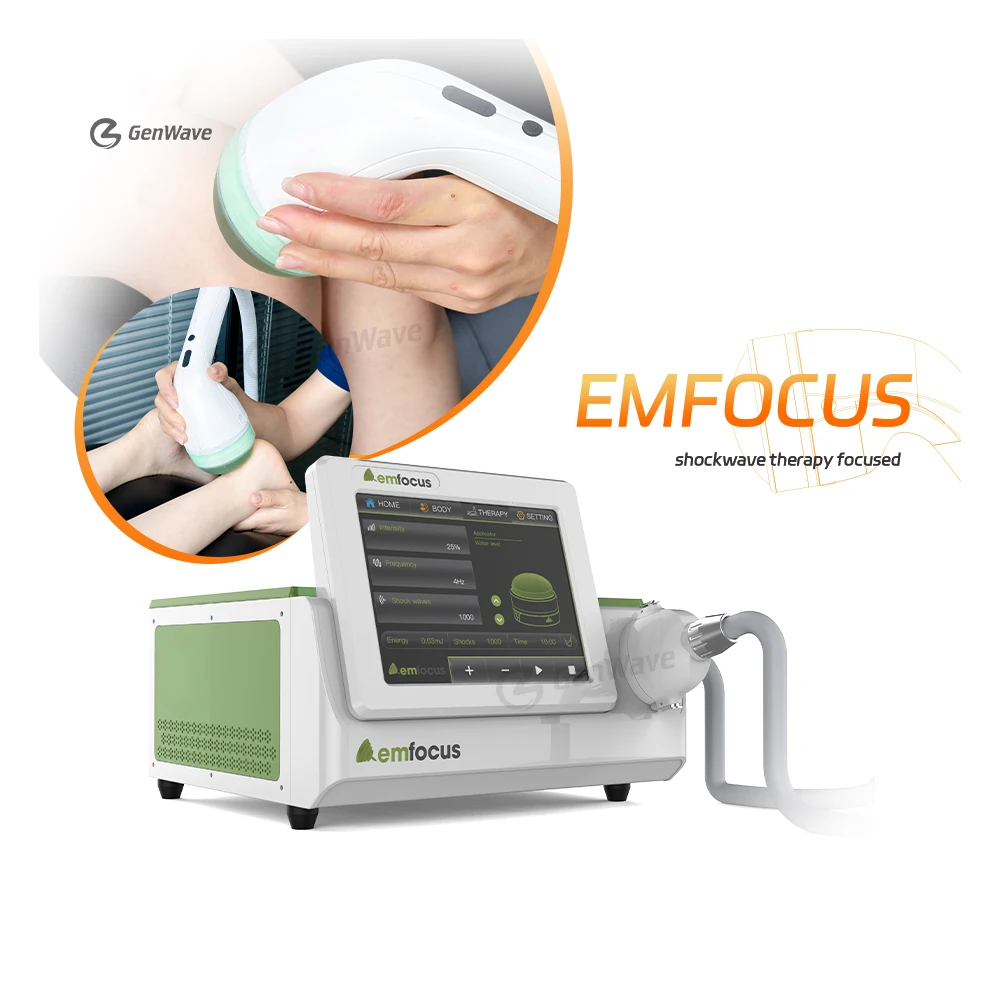 Focused Shockwave Therapy ESWT Extracorporeal Shock Wave Machine for Low Back Pain Relief