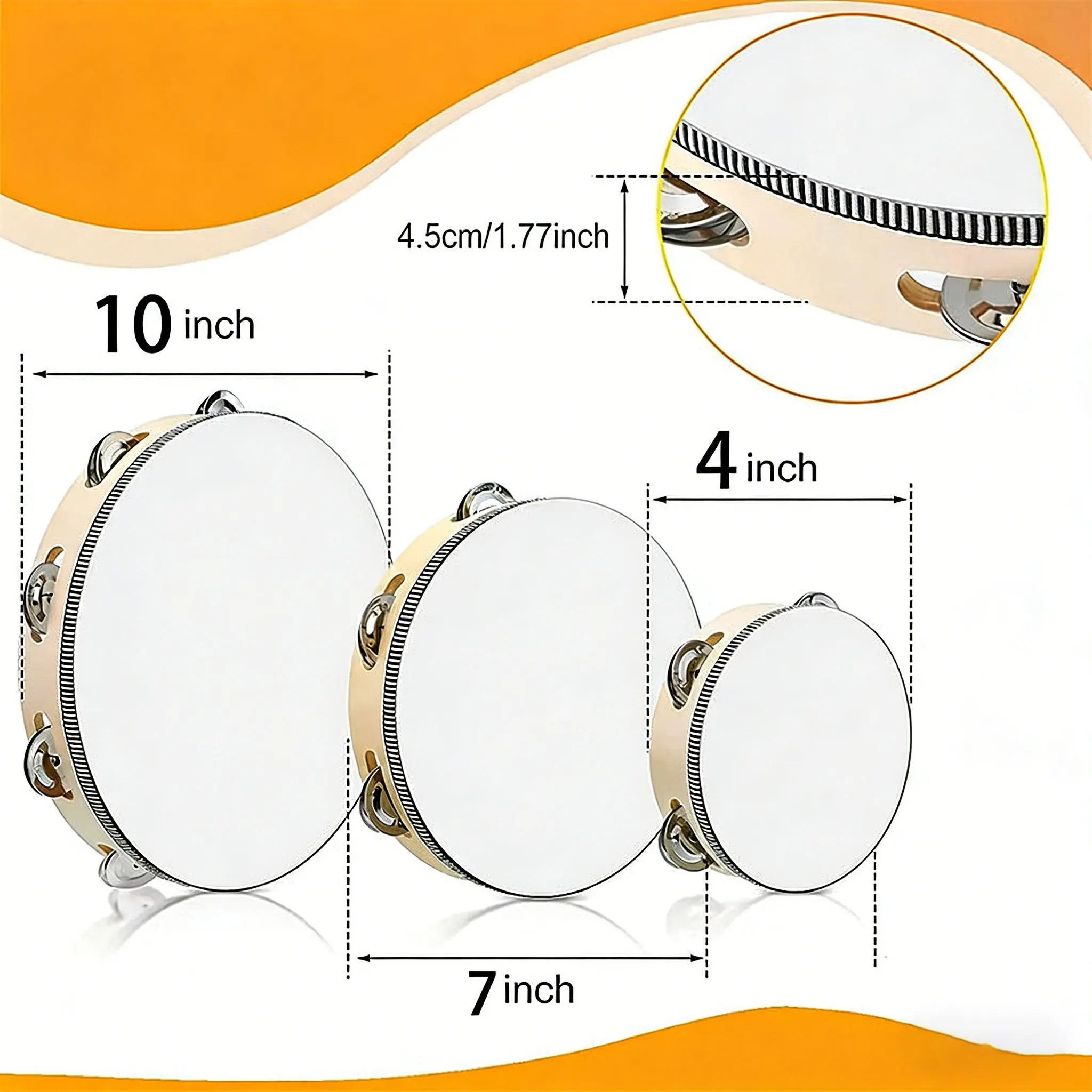 Thumbnail 4 - #17 Trending Wooden Tambourines Right Now