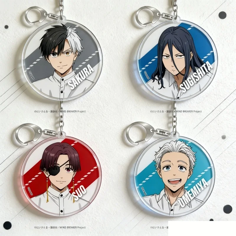 6CM Anime WIND BREAKER Acrylic Keychain Pendant Bag Car Keychain Accessories Cell phone Pendant present Firend Festivals Gifts