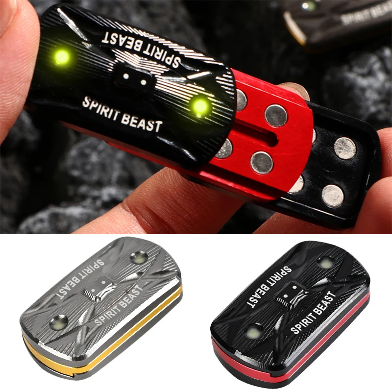 

EDC Metal Spirit Beast 3 Layer Slider Fidget Toys Aluminum Alloy Push Slider Fidgeting Toys Anti Stress Adult Sensory Toys Gifts