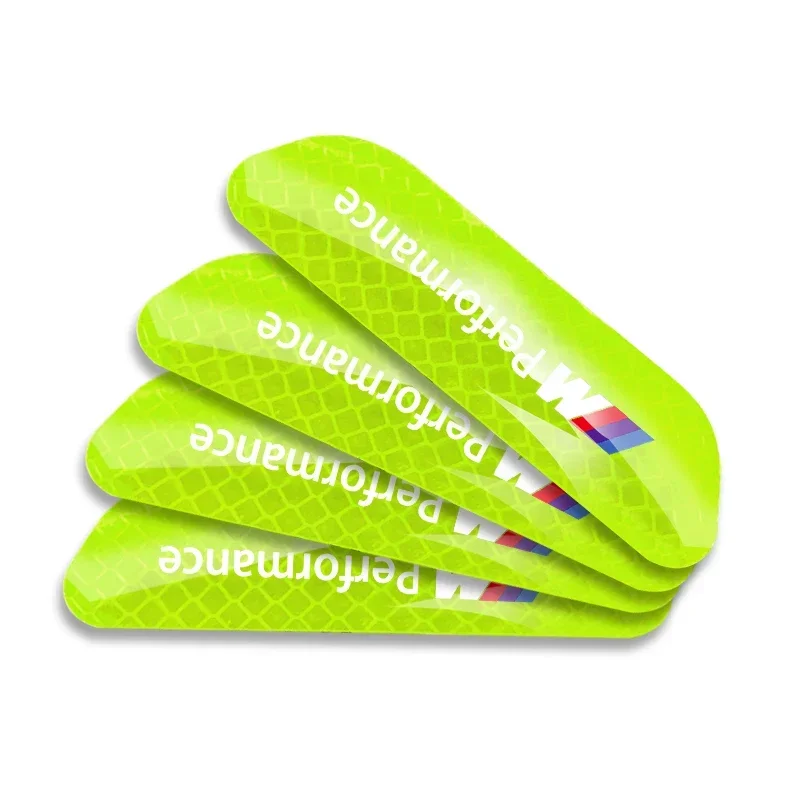 4 قطعة/المجموعة سيارة شرائط عاكسة تحذير ملصقات تصفيف السيارة لسيارات BMW M الأداء M2 M3 M5 320 325 E28 E30 E34 E36 E39 E46 E52