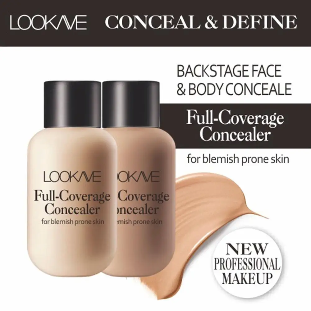 Crema correctora de ojeras para acné, cobertura completa, resistente al agua, mate, Control de aceite, base líquida duradera, Cosméticos de maquillaje Facial