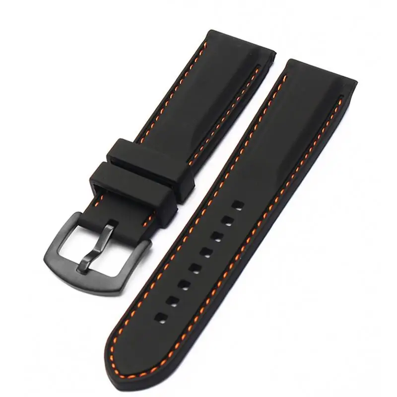 

SCHIK Silicone watchband For Huawei GT2 007 BM8475 Watches straps Accessories Sports wristband 20mm 22mm black waterproof straps