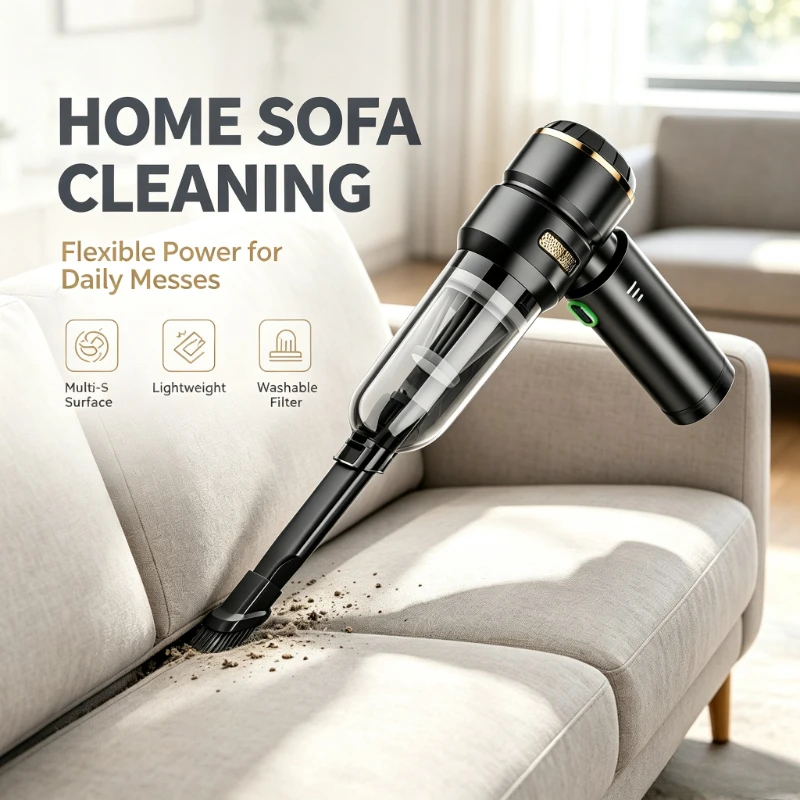 High Power Brushless Motor Wireless Handheld Car Vacuum Cleaner Portable Powerful Air Duster For Auto & Home Cleaning