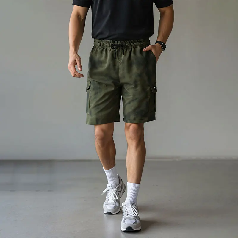 

Мужские повседневные шорты карго 2026 года: классические, эластичные, с завязками, на резинке, летние рабочие шорты с множеством карманов, для спортзала