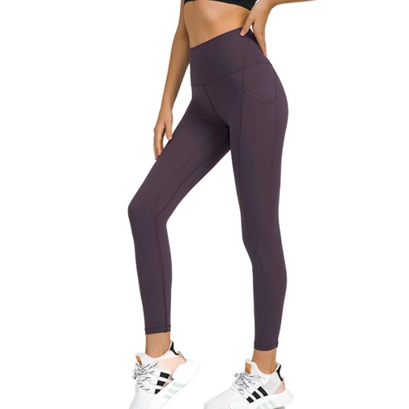 Women Leggings With Pockets Pants Gym Leggings Sporty Women Fitness High Waist Female Legging Tummy Control Running Training