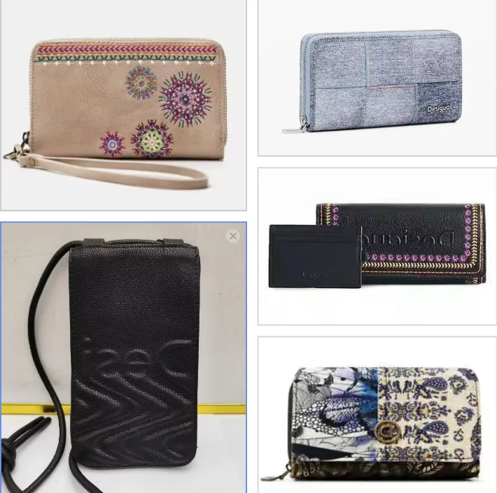 Foreign trade original single Spain new long zipper lady card purse
