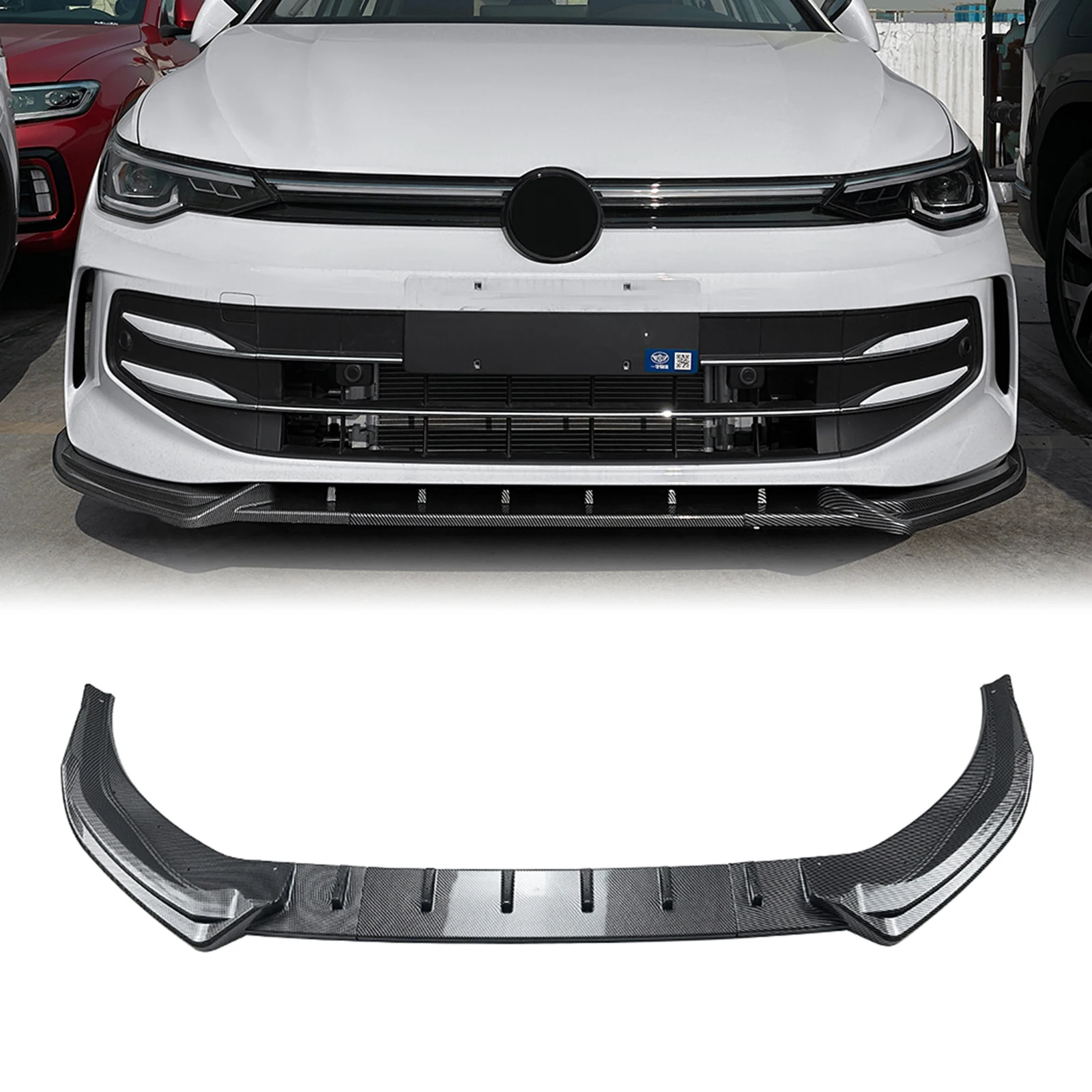 

Pop Front Bumper Spoiler Lip For Volkswagen VW Golf 8.5 / 8.5 Pro 2024-2025 Standard Version Car Lower Splitter Blade Protector