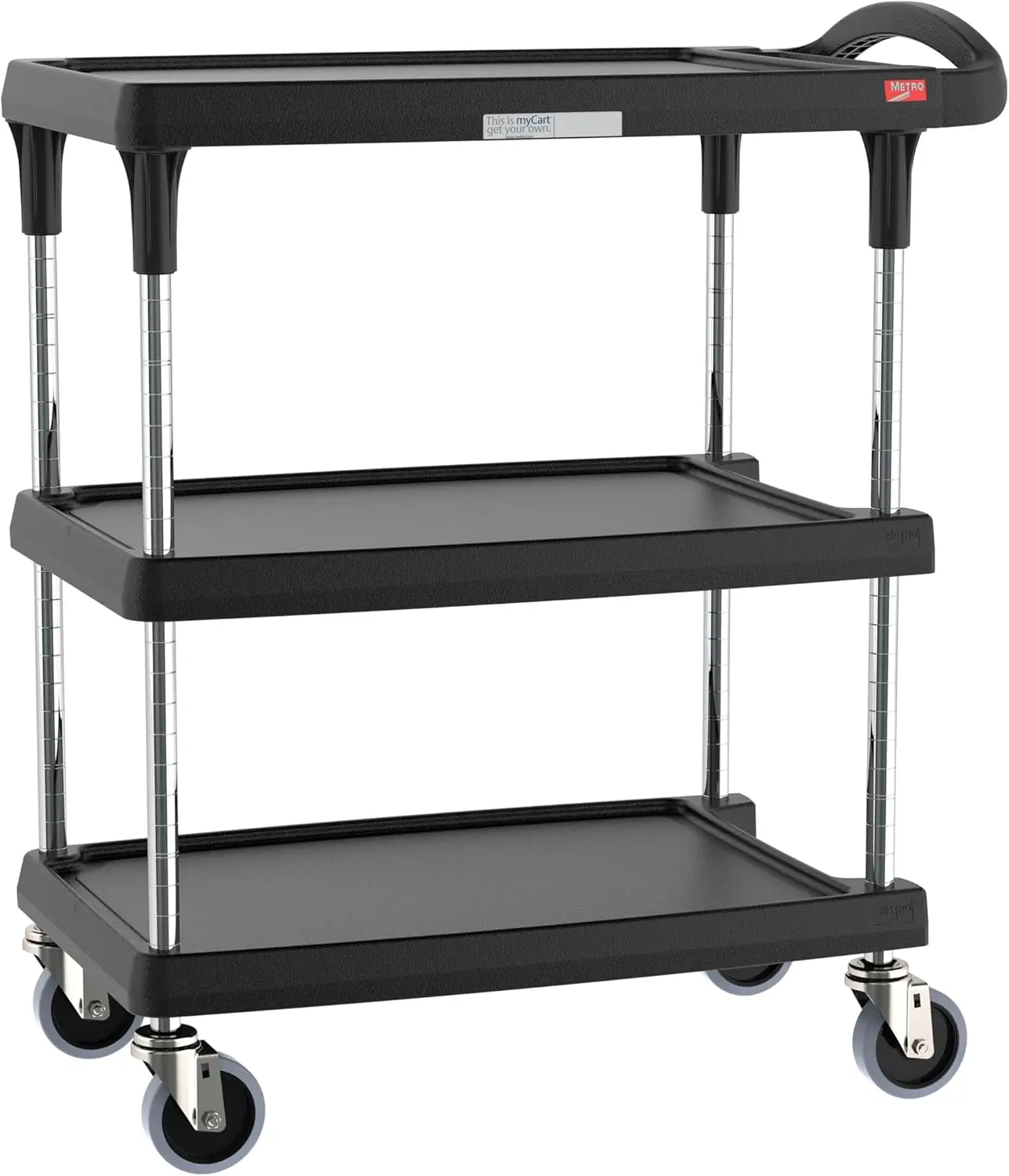 ro Mycart Plus Utility Cart - Choose-Your-Height Adjustable Heavy Duty Rolling Cart For Home, Commercial And Industrial Use