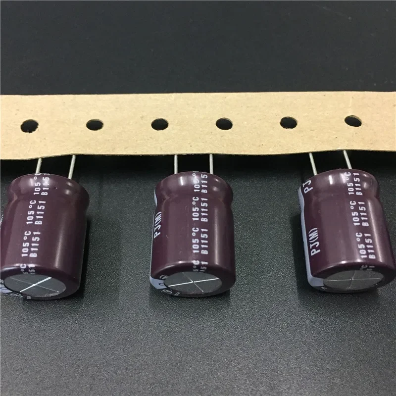 20pcs 390uF 63V NICHICON PJ Series 16x20mm Low Impedance Long Life 63V390uF Aluminum Electrolytic capacitor